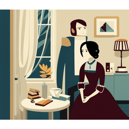 Image of Jane Eyre, the protagonist in Charlotte Bronte